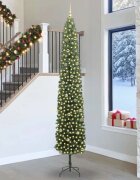 vidaXL С изкуствено коледно дърво с 300 LED светодиода Зелен 270 cm