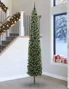 vidaXL С изкуствено коледно дърво с 300 LED светодиода Зелен 300 cm