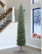 vidaXL С изкуствено коледно дърво с 300 LED светодиода Зелен 300 cm