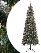 vidaXL С изкуствено коледно дърво Зелено 210 cm