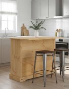 vidaXL Съхранение в кухнята с чекмедже Пчелен восък 112 x 70 x 915 см