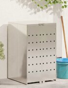 vidaXL Съхранение за кош за отпадъци с газов капак за 240L контейнер
