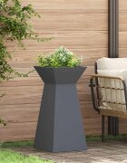 vidaXL Саксия с колона 2 бр. Антрацит 35 x 35 x 73 см