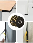 vidaXL Самоотлепваща се пяна лента 5 бр. Черно 15mm x 10m CR пяна