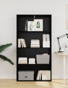 vidaXL Самостоятелен шкаф за книги 80 x 30 x 152 см Черния дъб