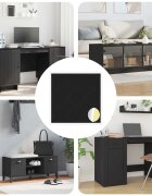 vidaXL Самозалепваща корица за винтове 12 бр. Черно Ø 20 x 05 мм