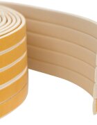 vidaXL Самозалепваща се уплътнителна лента за прозорци Бяло EPDM пяна