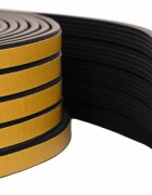 vidaXL Самозалепваща се уплътнителна лента за прозорци Черно EPDM пяна