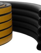 vidaXL Самозалепваща се уплътнителна лента за прозорци Черно EPDM пяна