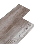 vidaXL Самозалепващи PVC дъски за под Мат кафяв дърво 305 x 61 см
