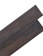 vidaXL Самозалепващи PVC дъски за под Тъмен кафяв 305 x 61 см 28 бр.