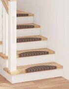 vidaXL Самозалепващи стъпаловидни постелки 15 бр. 56 x 17 x 3 cm