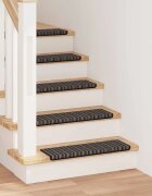 vidaXL Самозалепващи стъпаловидни постелки 15 бр. 65 x 21 x 4 cm