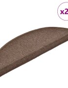 vidaXL Самозалепващи стъпаловидни постелки 20 бр. 56 x 17 x 3 cm