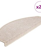 vidaXL Самозалепващи стъпаловидни постелки 20 бр. 65 x 24 x 4 cm Таупе