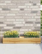 vidaXL Сандъчета за цветя за европалети 12 бр сиви 36x135x95 см PP