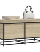 vidaXL Сандък за съхранение с капак дъб сонома 100x40x515 см ПДЧ