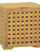 vidaXL Сандък за въжета 40x40x40 см тиково дърво масив