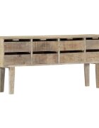 vidaXL Сайдборд 140x30x60 см мангово дърво масив