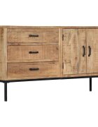 vidaXL Сайдборд 140x35x75 см мангово дърво масив