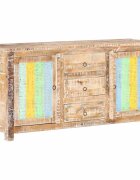 vidaXL Сайдборд 151x40x75 см грубо акациево дърво