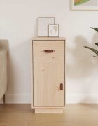vidaXL Сайдборд 34x40x75 см бор масив