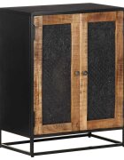 vidaXL Сайдборд 60x35x75 см грубо мангово дърво