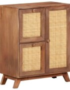 vidaXL Сайдборд 60x35x75 см мангово дърво масив