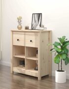 vidaXL Сайдборд 70x35x80 см бор масив