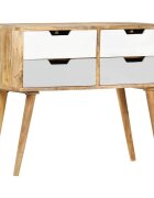 vidaXL Сайдборд 85x40x71 см мангово дърво масив