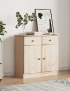 vidaXL Сайдборд ALTA 77x35x73 см борово дърво масив