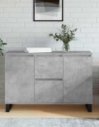 vidaXL Сайдборд бетонно сив 1015x35x70 см инженерно дърво