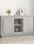 vidaXL Сайдборд бетонно сив 102x35x60 см инженерно дърво