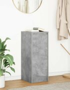 vidaXL Сайдборд бетонно сив 295x34x76 см инженерно дърво