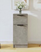 vidaXL Сайдборд бетонно сив 30x30x70 см инженерно дърво