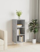vidaXL Сайдборд бетонно сив 345x325x90 см инженерно дърво