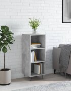 vidaXL Сайдборд бетонно сив 345x325x90 см инженерно дърво