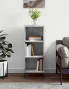 vidaXL Сайдборд бетонно сив 345x325x90 см инженерно дърво
