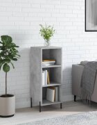 vidaXL Сайдборд бетонно сив 345x325x90 см инженерно дърво