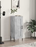 vidaXL Сайдборд бетонно сив 345x34x90 см инженерно дърво