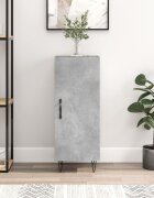 vidaXL Сайдборд бетонно сив 345x34x90 см инженерно дърво
