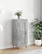 vidaXL Сайдборд бетонно сив 345x34x90 см инженерно дърво