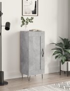 vidaXL Сайдборд бетонно сив 345x34x90 см инженерно дърво