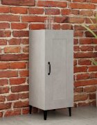 vidaXL Сайдборд бетонно сив 345x34x90 см инженерно дърво