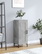 vidaXL Сайдборд бетонно сив 345x34x90 см инженерно дърво