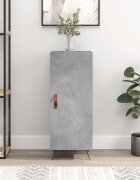 vidaXL Сайдборд бетонно сив 345x34x90 см инженерно дърво