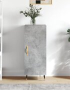vidaXL Сайдборд бетонно сив 345x34x90 см инженерно дърво