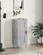 vidaXL Сайдборд бетонно сив 345x34x90 см инженерно дърво