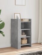 vidaXL Сайдборд бетонно сив 45x35x75 см инженерно дърво