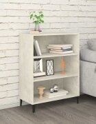 vidaXL Сайдборд бетонно сив 695x325x90 см инженерно дърво